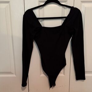 Hollister Black Long Sleeve Bodysuit BARELY WORN